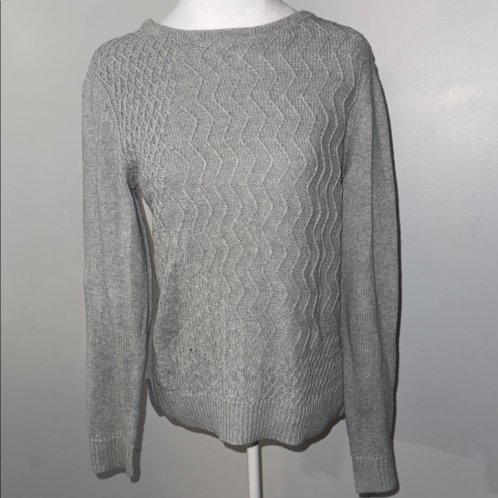 Christopher & Banks Women's Gray Sweater Sz Medium